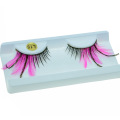 Fashion Creative Makeup Eyelash Stage Cosplay Pink Feather False Eyelashes